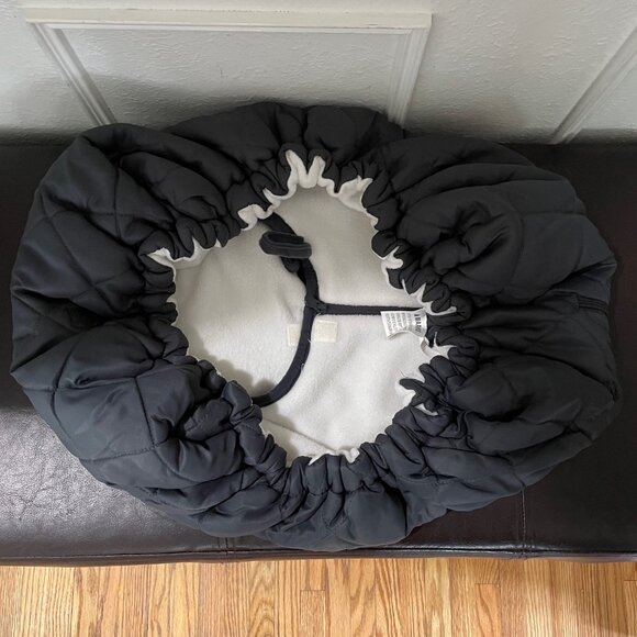 Cozy Infant Car Seat Cover - Gray Quilt - Reversible - Baby Car Seat Cover - Picture 6 of 10